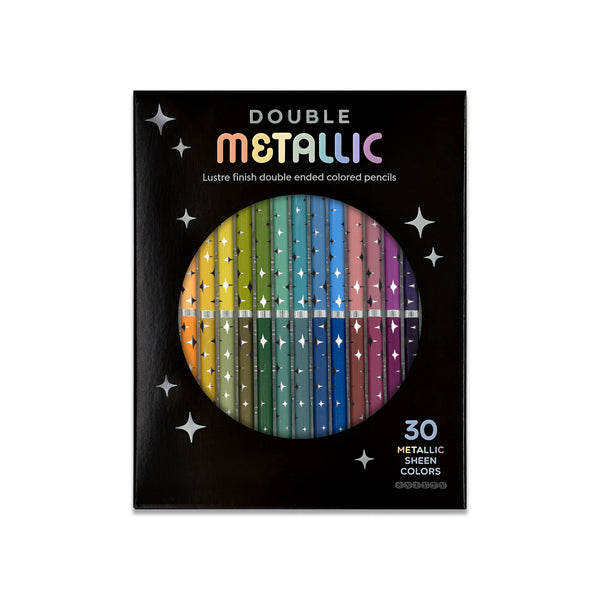 DOUBLE METALLIC DUAL ENDED COLORED PENCILS
