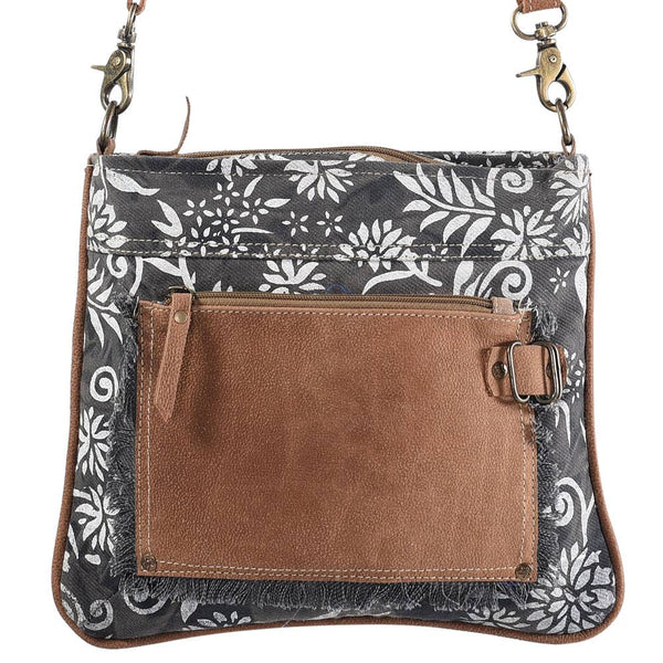 Crossbody With Leather Front Phone Pocket